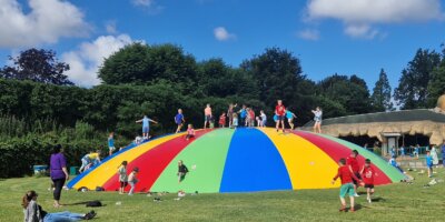 Afbeelding bij Large airtrampoline